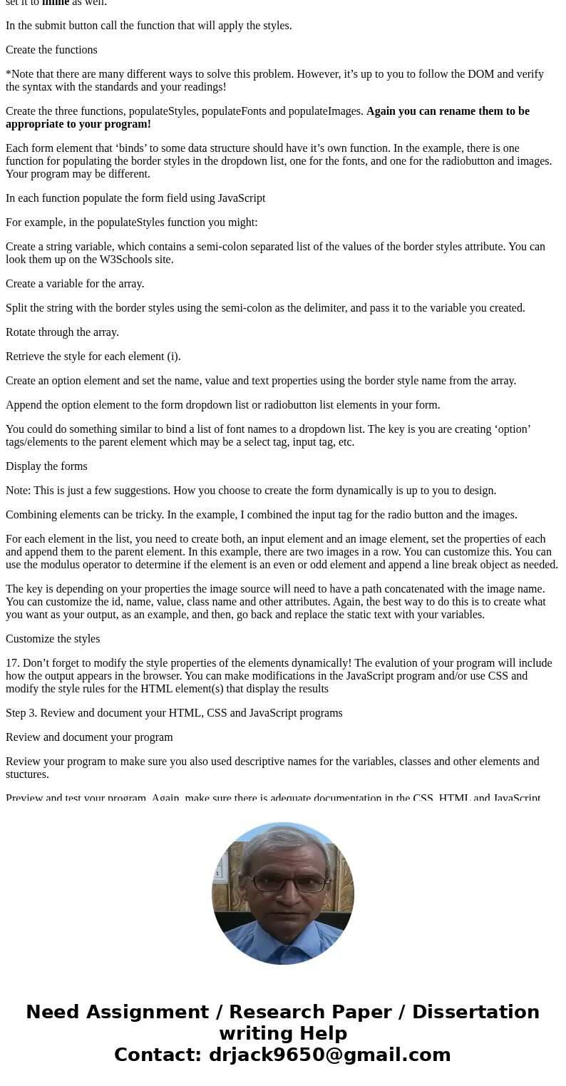Problem 1 Your boss has asked you to create a web page that he can use to create invitations to the rummage sales! He wants to have different dates, text, color Problem 1 Your boss has asked you to create a web page that he can use to create invitations to the rummage sales! He wants to have different dates, text, color