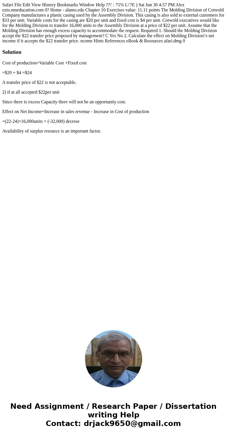 Safari File Edit View History Bookmarks Window Help ??\' : 71% L\'?E ) Sat Jun 30 4:57 PM Alex ezto.mneducation.com 0? Home - alamo.edu Chapter 10 Exercises va  Safari File Edit View History Bookmarks Window Help ??\' : 71% L\'?E ) Sat Jun 30 4:57 PM Alex ezto.mneducation.com 0? Home - alamo.edu Chapter 10 Exercises va