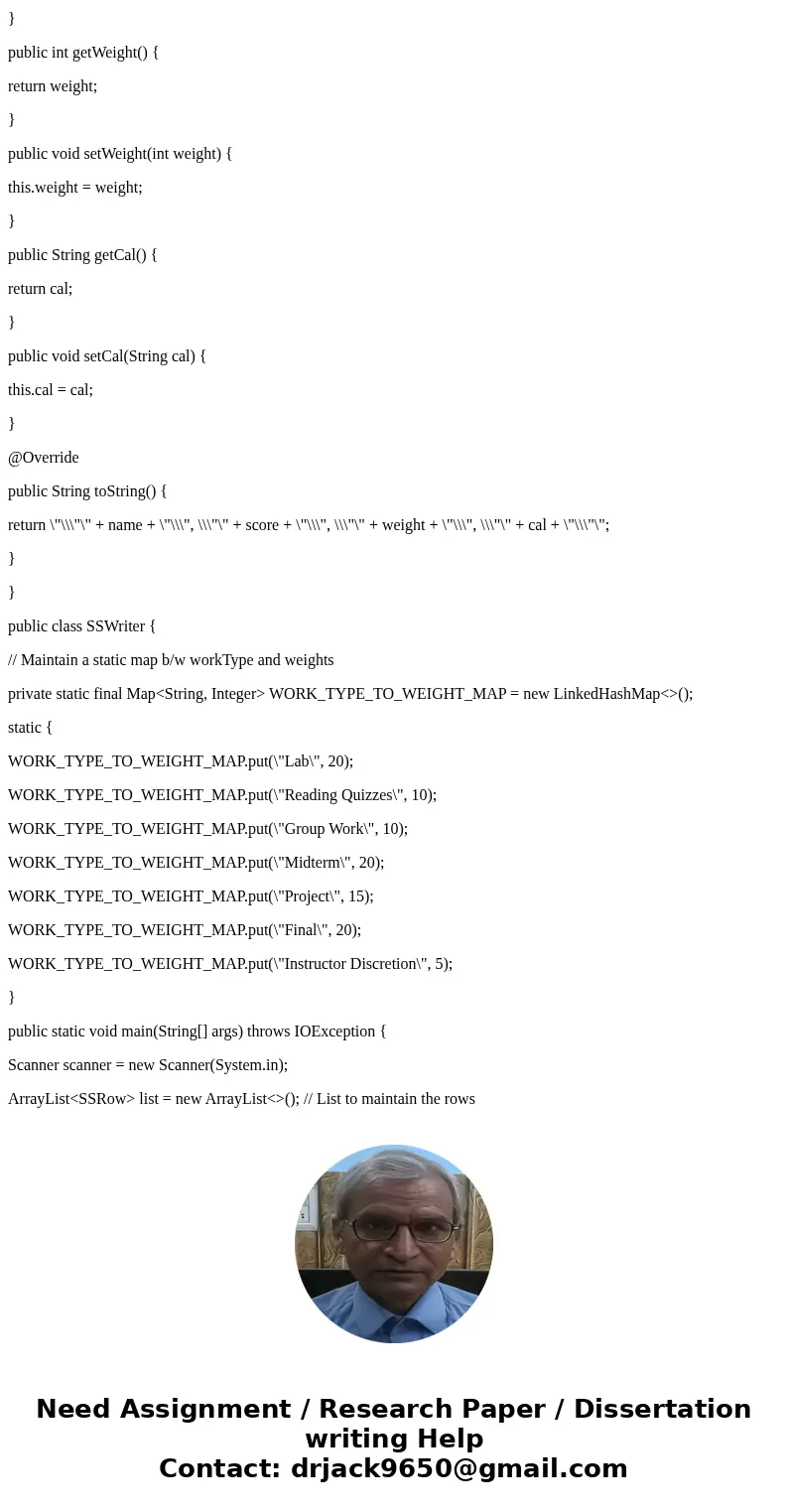 SpreadsheetWriter.java Can you please help me the JAVA program? Let\'s write a program that will produce a file that can be opened by Excel or LibreOffice Calc. SpreadsheetWriter.java Can you please help me the JAVA program? Let\'s write a program that will produce a file that can be opened by Excel or LibreOffice Calc.