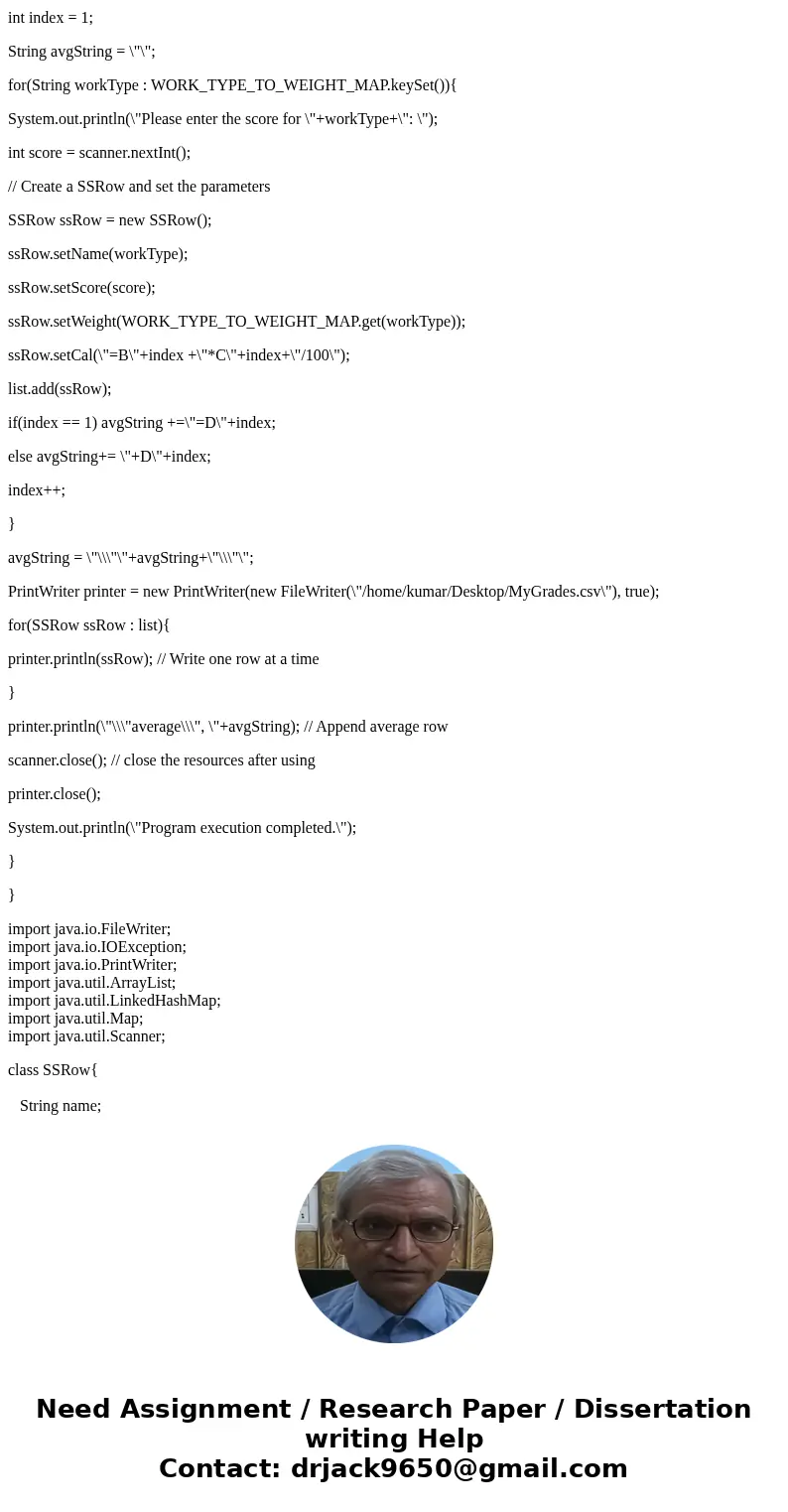 SpreadsheetWriter.java Can you please help me the JAVA program? Let\'s write a program that will produce a file that can be opened by Excel or LibreOffice Calc. SpreadsheetWriter.java Can you please help me the JAVA program? Let\'s write a program that will produce a file that can be opened by Excel or LibreOffice Calc.