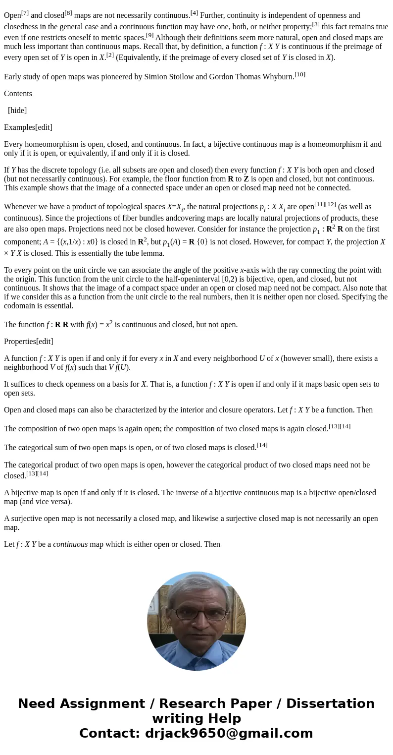 topology problem Prove that there is no open map from S^n to R^n for n greaterthanorequalto 1.SolutionAns- an open map is a function between two topological spa topology problem Prove that there is no open map from S^n to R^n for n greaterthanorequalto 1.SolutionAns- an open map is a function between two topological spa