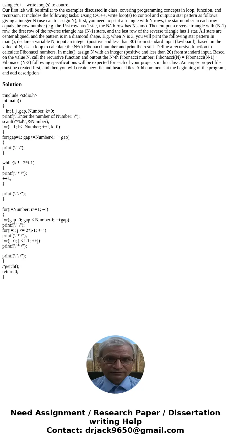 using c/c++, write loop(s) to control Our first lab will be similar to the examples discussed in class, covering programming concepts in loop, function, and rec using c/c++, write loop(s) to control Our first lab will be similar to the examples discussed in class, covering programming concepts in loop, function, and rec