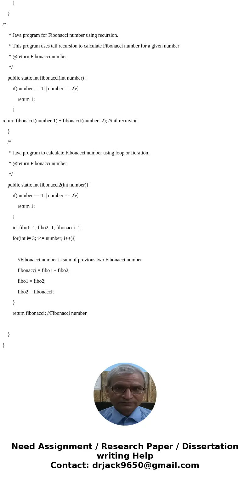 using JAVA answer this question: (Fibonacci number iterator ) Define an iterator class named FibonacciIterator for iterating Fibonacci numbers. The constructor 