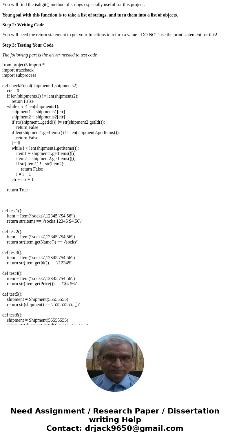 USING PYTHON, You will have to do the following for this assignment: Create and complete the methods of the Item class. Create and complete the methods of the S USING PYTHON, You will have to do the following for this assignment: Create and complete the methods of the Item class. Create and complete the methods of the S