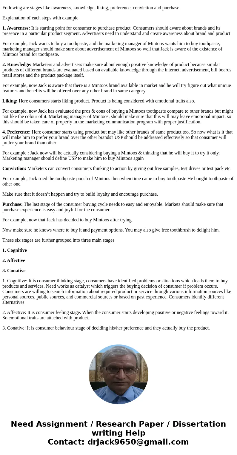 What is the hierarch of effects model? Give an example.SolutionThe hierarchy of effects marketing communication model is developed by Robert J Lavidge and Gary 
