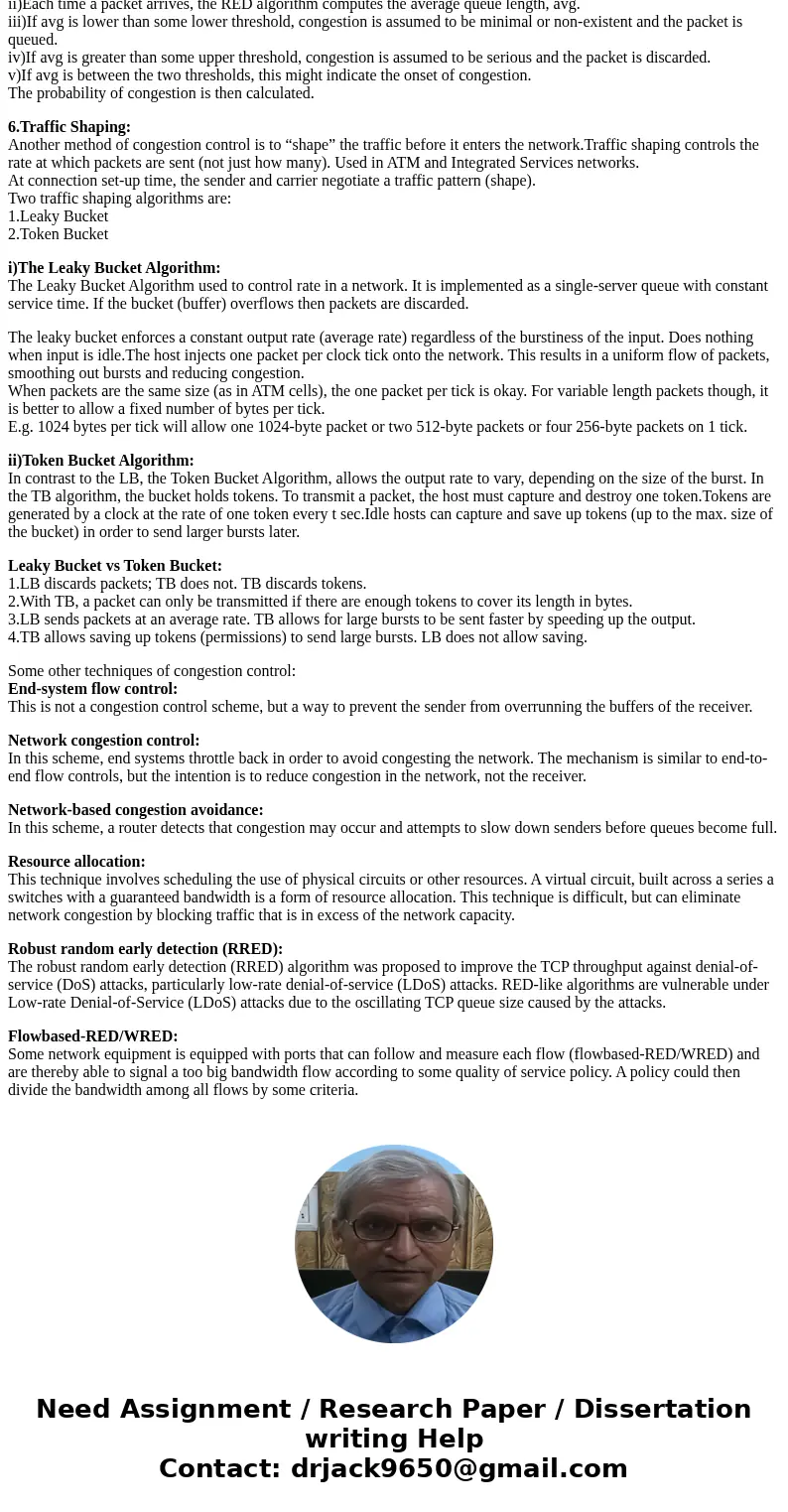 What is traffic management? Describe the various Techniques used in Congestion Control.SolutionHi, Please find the answer for the question above: Traffic Manage