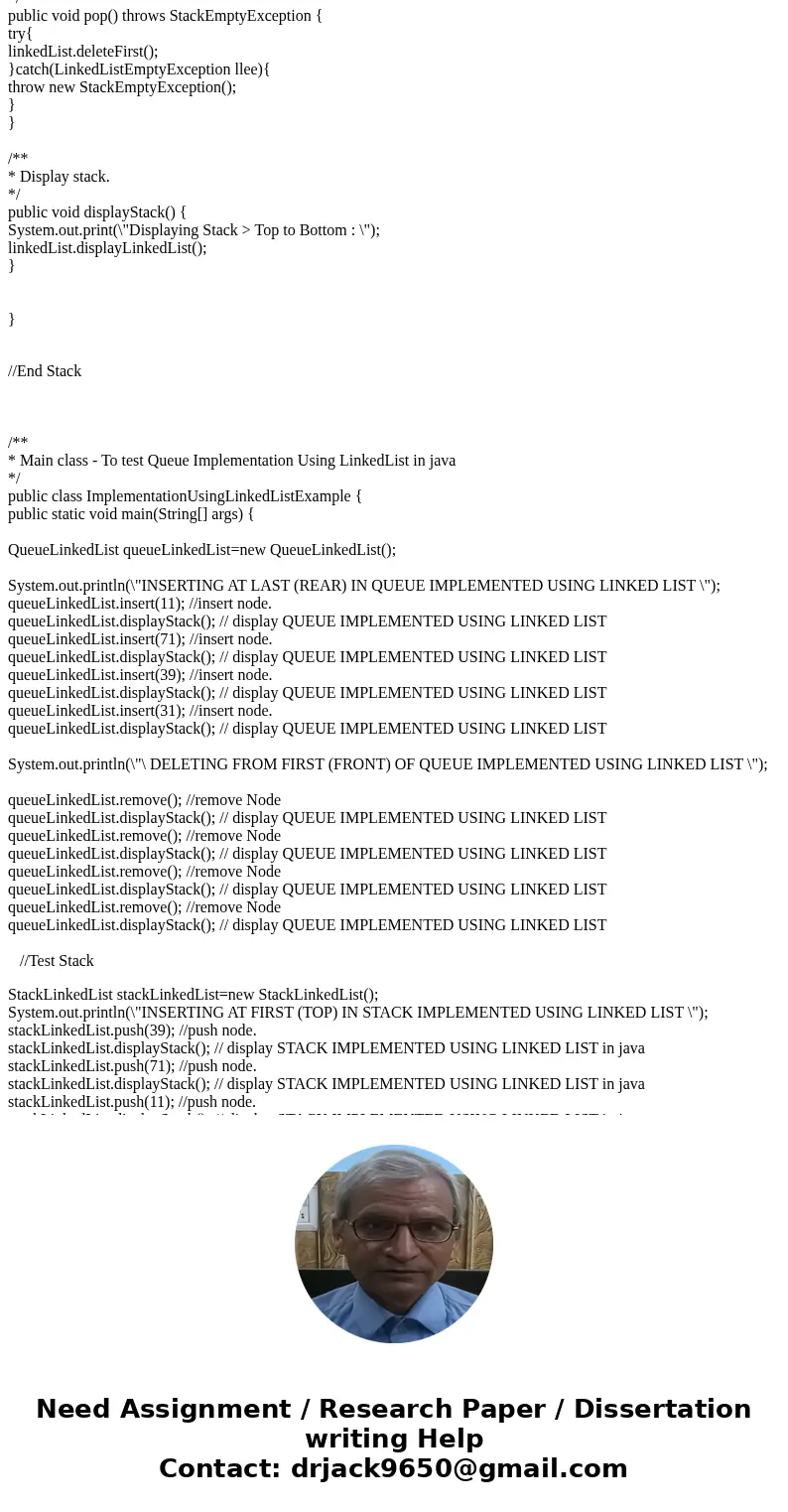 Your objective for this assignment is to implement both the stack and queue data structures in java. You will start by downloading the template files from Black Your objective for this assignment is to implement both the stack and queue data structures in java. You will start by downloading the template files from Black