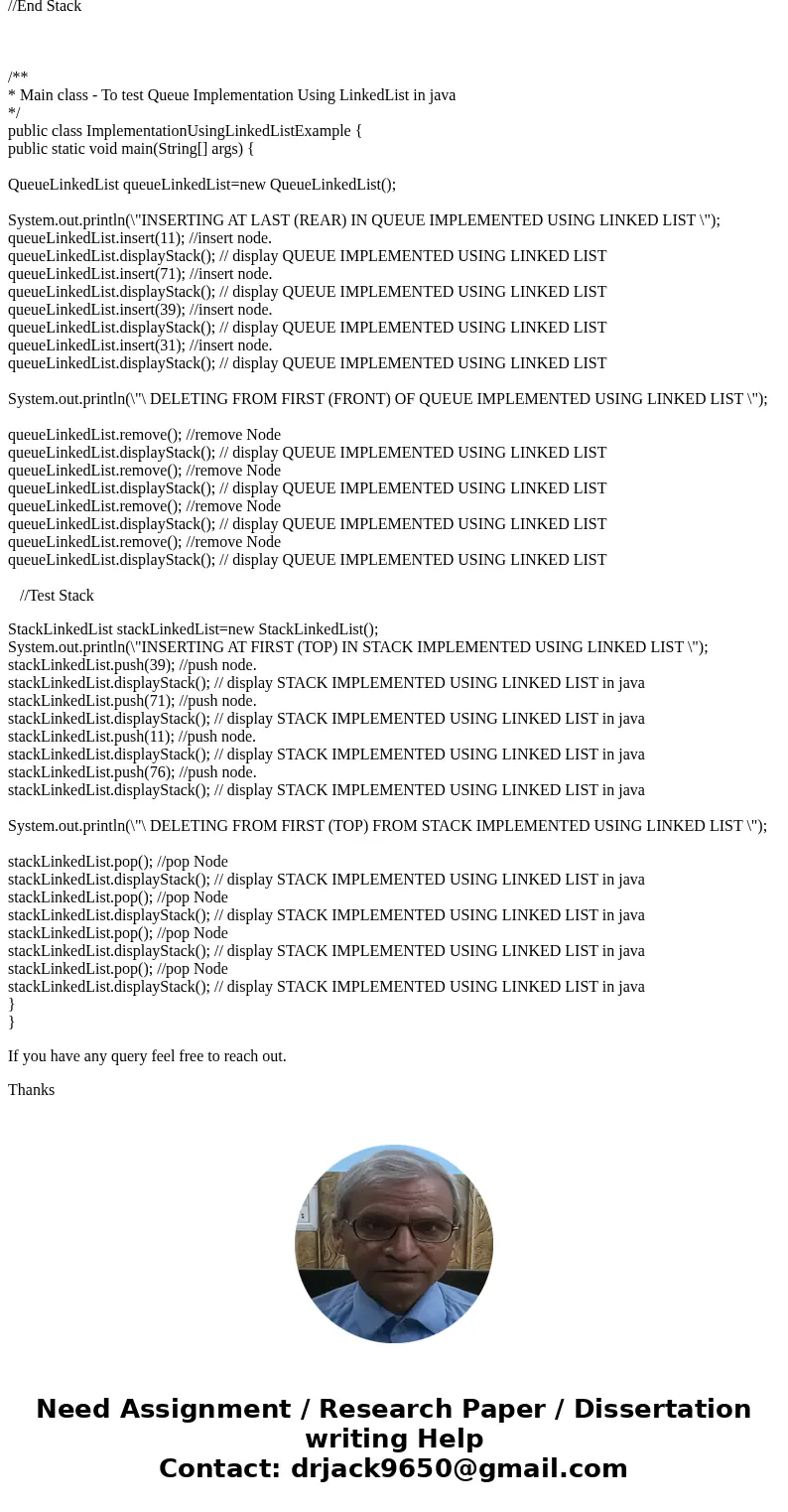 Your objective for this assignment is to implement both the stack and queue data structures in java. You will start by downloading the template files from Black Your objective for this assignment is to implement both the stack and queue data structures in java. You will start by downloading the template files from Black