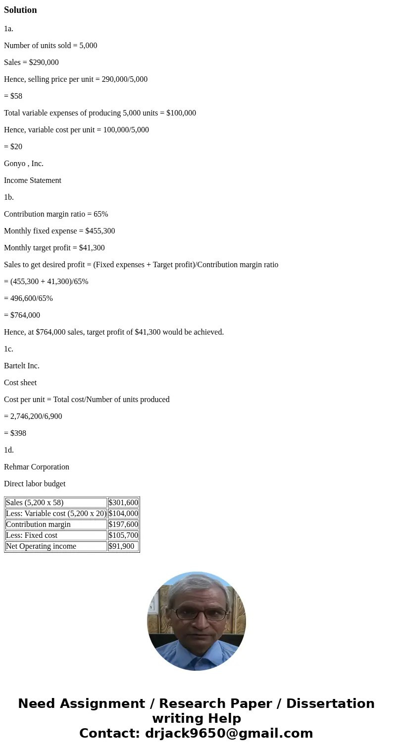 1. Gonyo Inc., which produces and sells a single product, has provided the following contribution format income statement for December appears below: Redo the c 1. Gonyo Inc., which produces and sells a single product, has provided the following contribution format income statement for December appears below: Redo the c