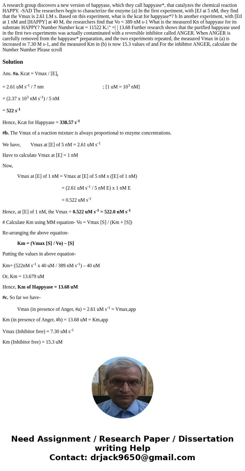 A research group discovers a new version of happyase, which they call happyase*, that catalyzes the chemical reaction HAPPY. -SAD The researchers begin to char  A research group discovers a new version of happyase, which they call happyase*, that catalyzes the chemical reaction HAPPY. -SAD The researchers begin to char