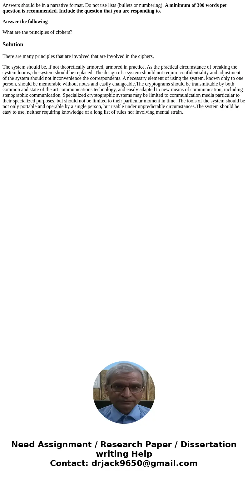 Answers should be in a narrative format. Do not use lists (bullets or numbering). A minimum of 300 words per question is recommended. Include the question that  Answers should be in a narrative format. Do not use lists (bullets or numbering). A minimum of 300 words per question is recommended. Include the question that