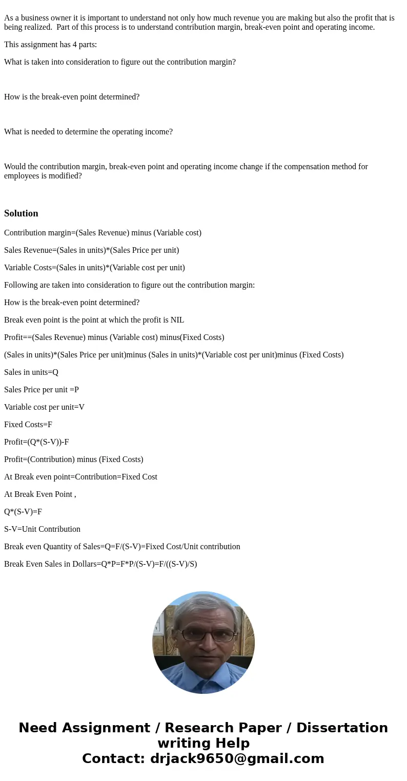 As a business owner it is important to understand not only how much revenue you are making but also the profit that is being realized. Part of this process is   As a business owner it is important to understand not only how much revenue you are making but also the profit that is being realized. Part of this process is