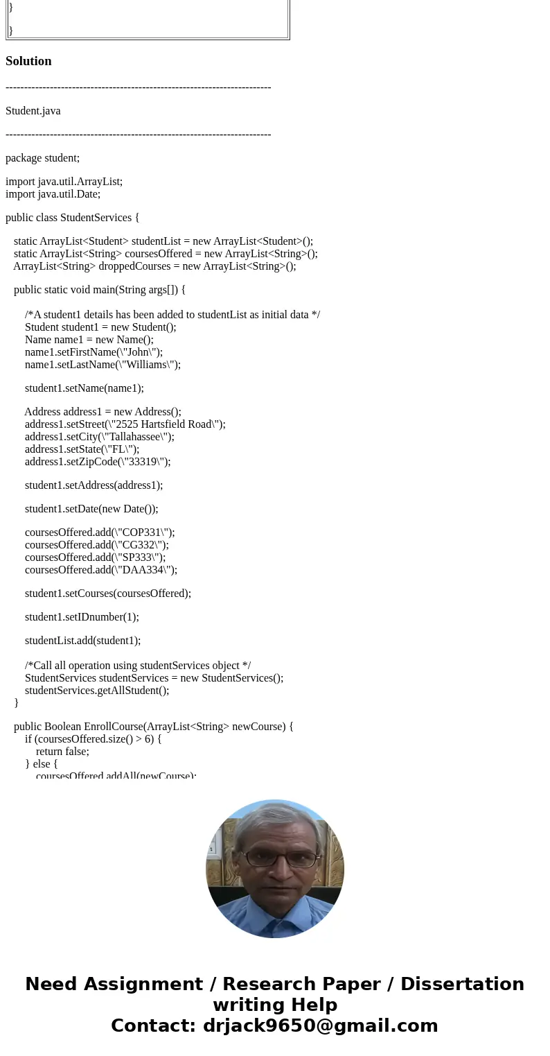can someone help me witht the following program. Write a Java program which will store, manipulate, and print student registration information. As part of the s can someone help me witht the following program. Write a Java program which will store, manipulate, and print student registration information. As part of the s