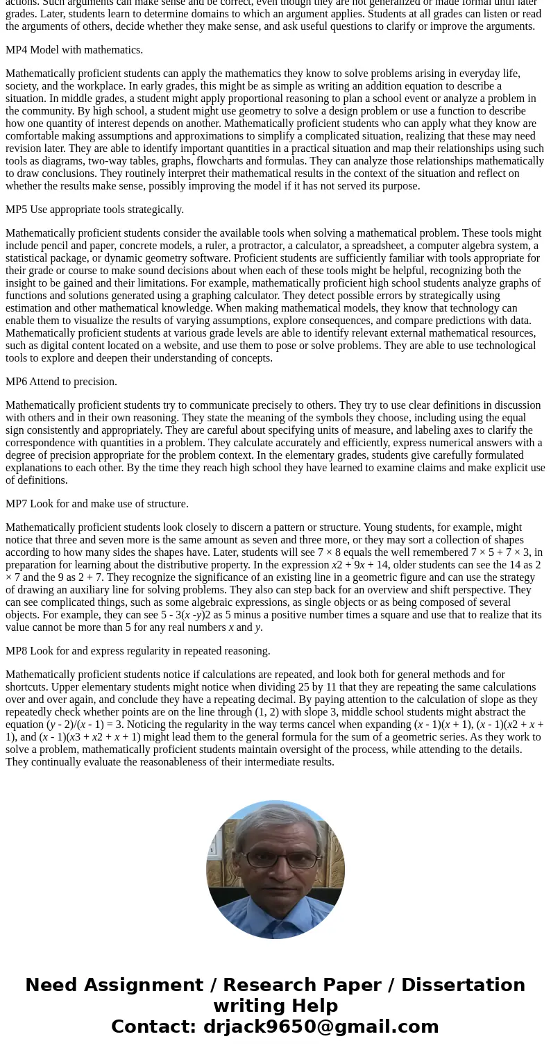 complete a correlation matrix of the four Interpersonal Strategies above with the eight CCSSM practices: 1.Make sense of problems and persevere in solving them. complete a correlation matrix of the four Interpersonal Strategies above with the eight CCSSM practices: 1.Make sense of problems and persevere in solving them.