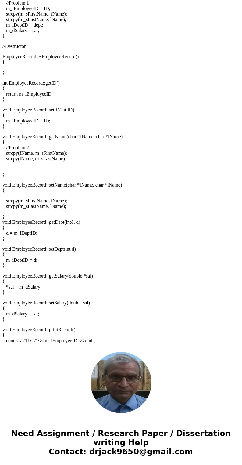 --------------------------EmployeeRecord.h Below------------------------------------------------------------------------------------------ #ifndef EMPLOYEERECOR