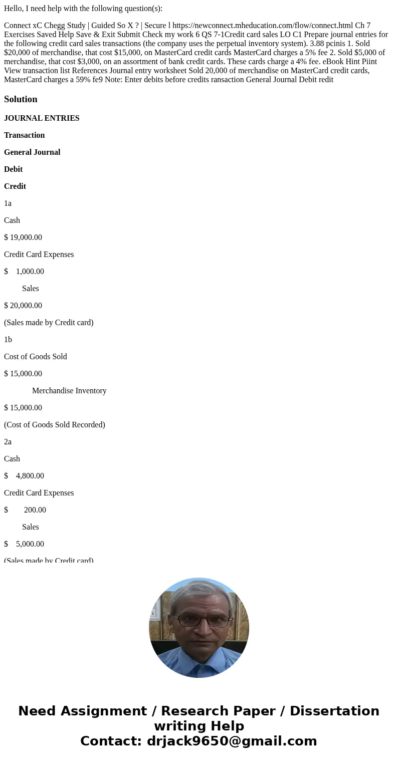 Hello, I need help with the following question(s): Connect xC Chegg Study | Guided So X ? | Secure l https://newconnect.mheducation.com/flow/connect.html Ch 7 E