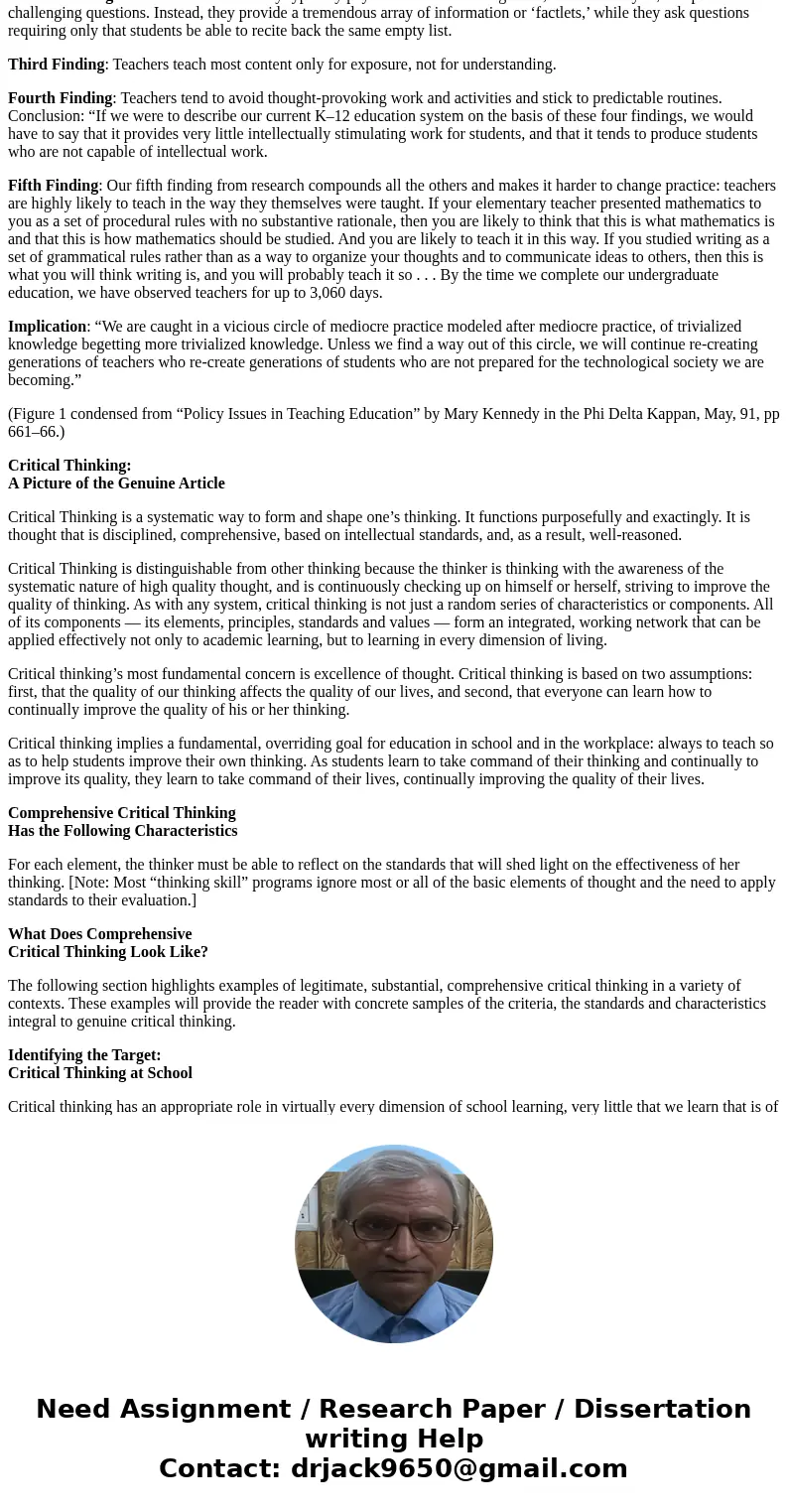 How did the mathematician you explored have, or ot have, persoal integrity?Solution Abstract The goal of this chapter is to set out clearly what critical thinki