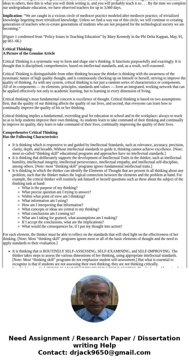 How did the mathematician you explored have, or ot have, persoal integrity?Solution Abstract The goal of this chapter is to set out clearly what critical thinki