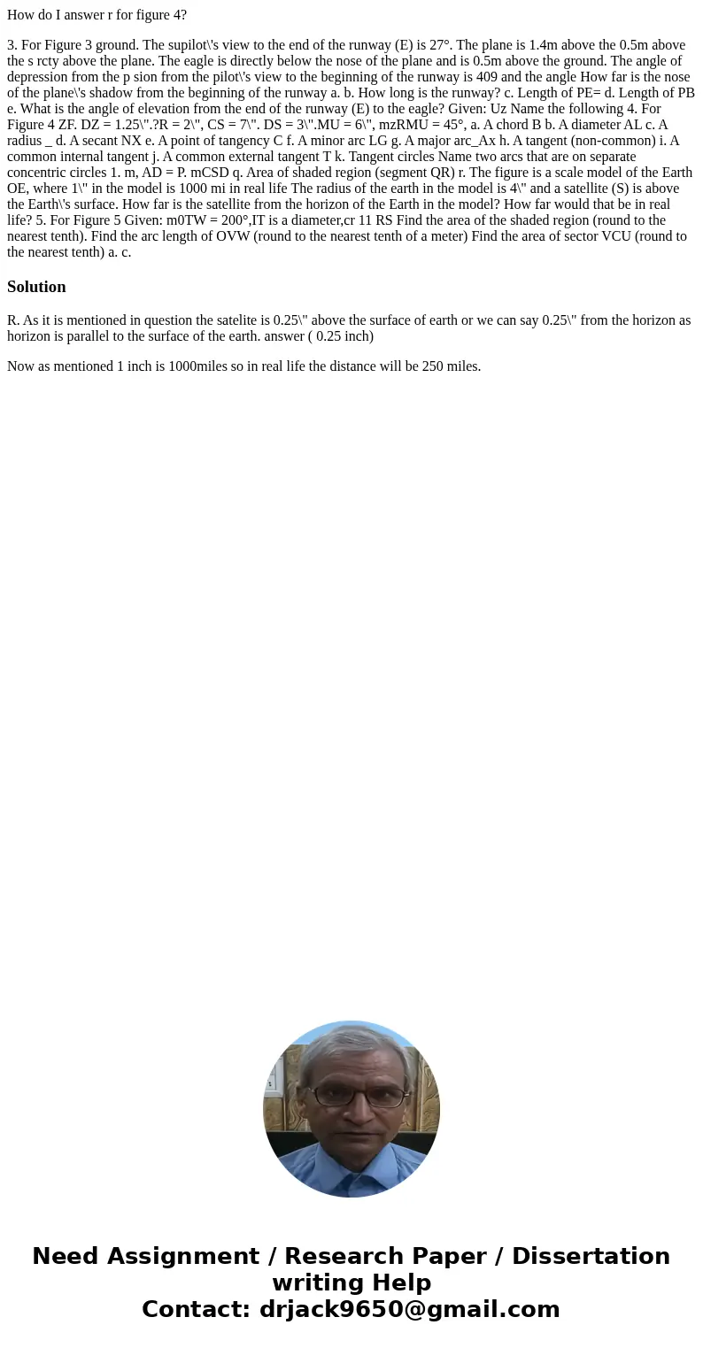 How do I answer r for figure 4? 3. For Figure 3 ground. The supilot\'s view to the end of the runway (E) is 27°. The plane is 1.4m above the 0.5m above the s r  How do I answer r for figure 4? 3. For Figure 3 ground. The supilot\'s view to the end of the runway (E) is 27°. The plane is 1.4m above the 0.5m above the s r