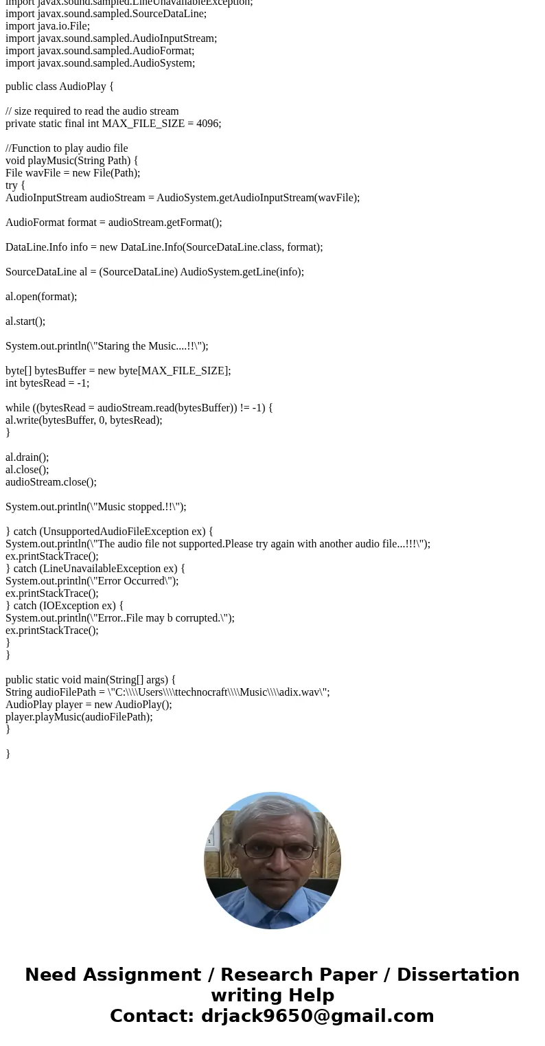  how to play .wav files in a java program on multiple devices!!! For instance when I send my source files to my brother they need to be able to play on his comp