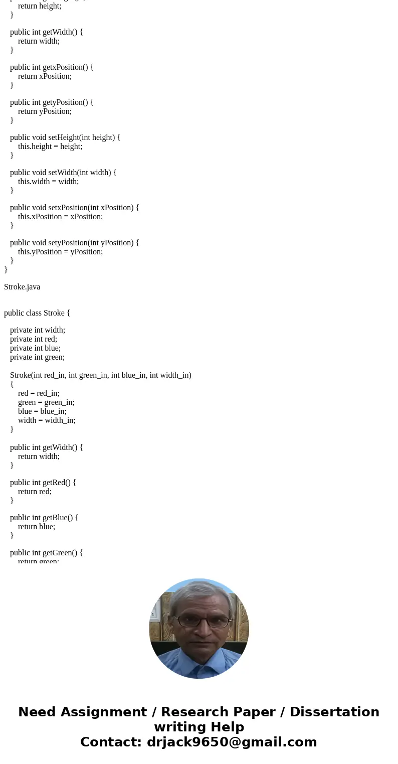 I don\'t have a problem doing #1, but I am having trouble actually coding these classes in Java so it can be converted to svg. For the SvgMaker class this is wh