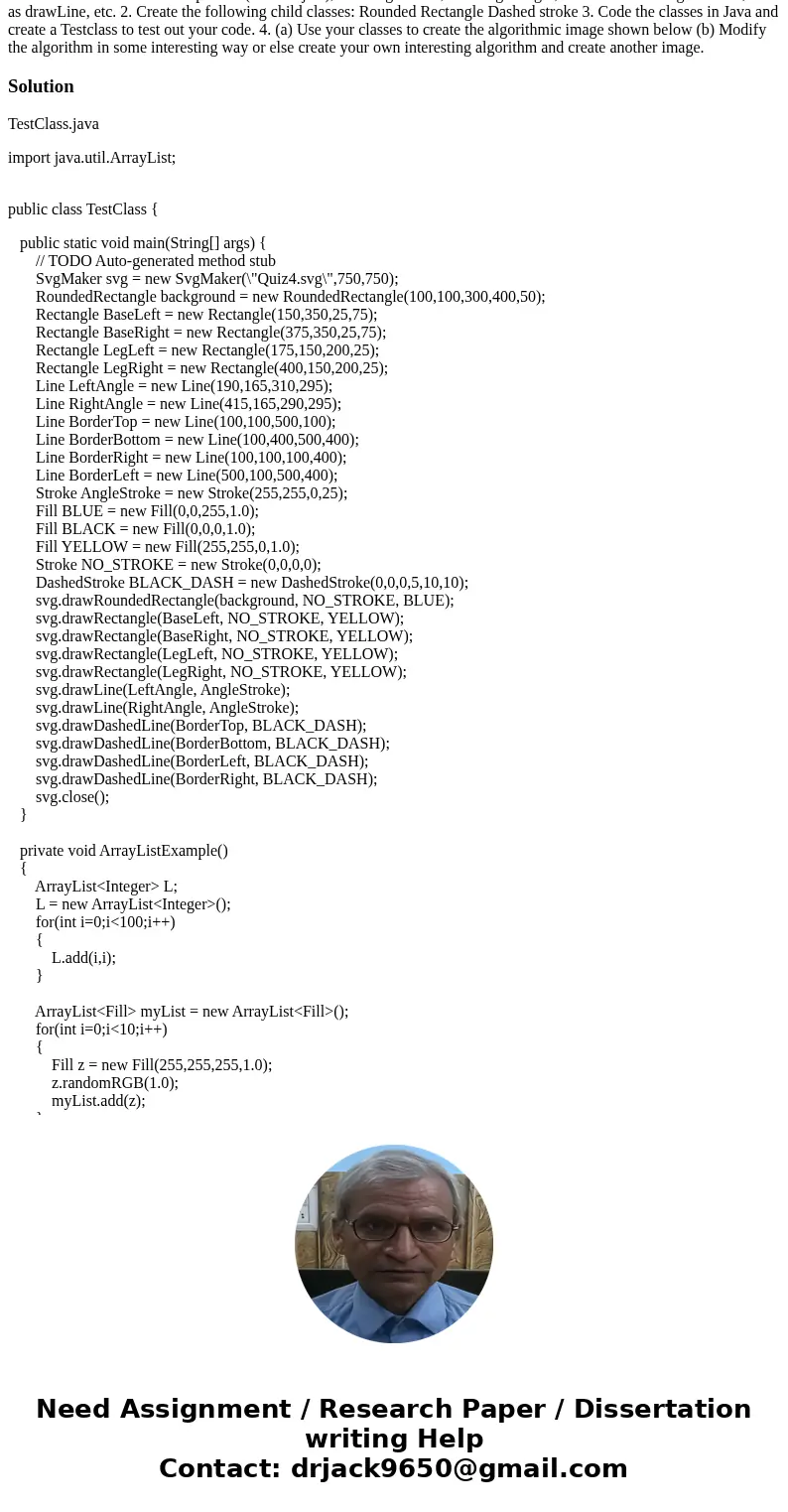 I don\'t have a problem doing #1, but I am having trouble actually coding these classes in Java so it can be converted to svg. For the SvgMaker class this is wh