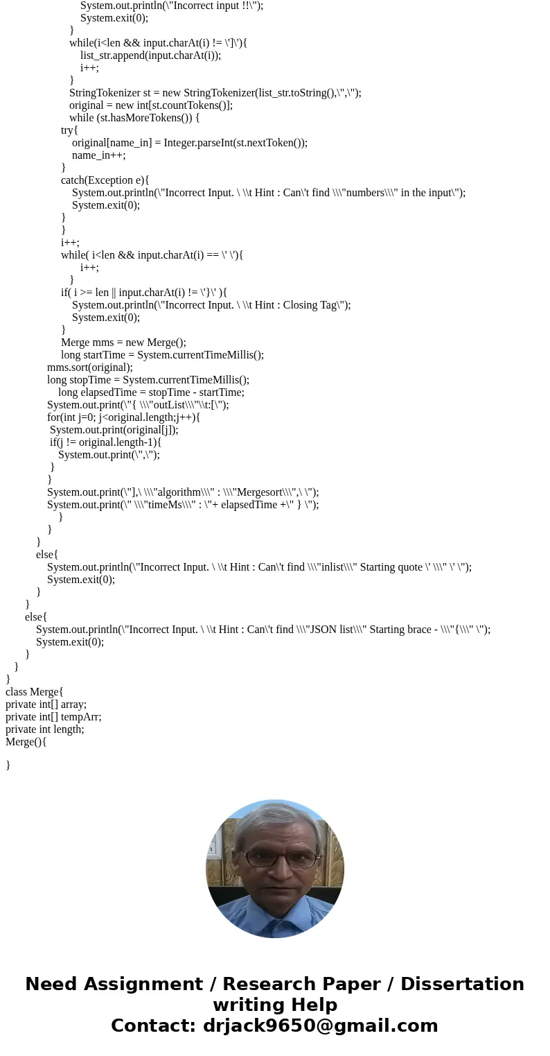 I have some code but I need it to be as a RESTful service, which I can post to Amazon web services import java.util.*; public class JSON_Test{ public static voi I have some code but I need it to be as a RESTful service, which I can post to Amazon web services import java.util.*; public class JSON_Test{ public static voi
