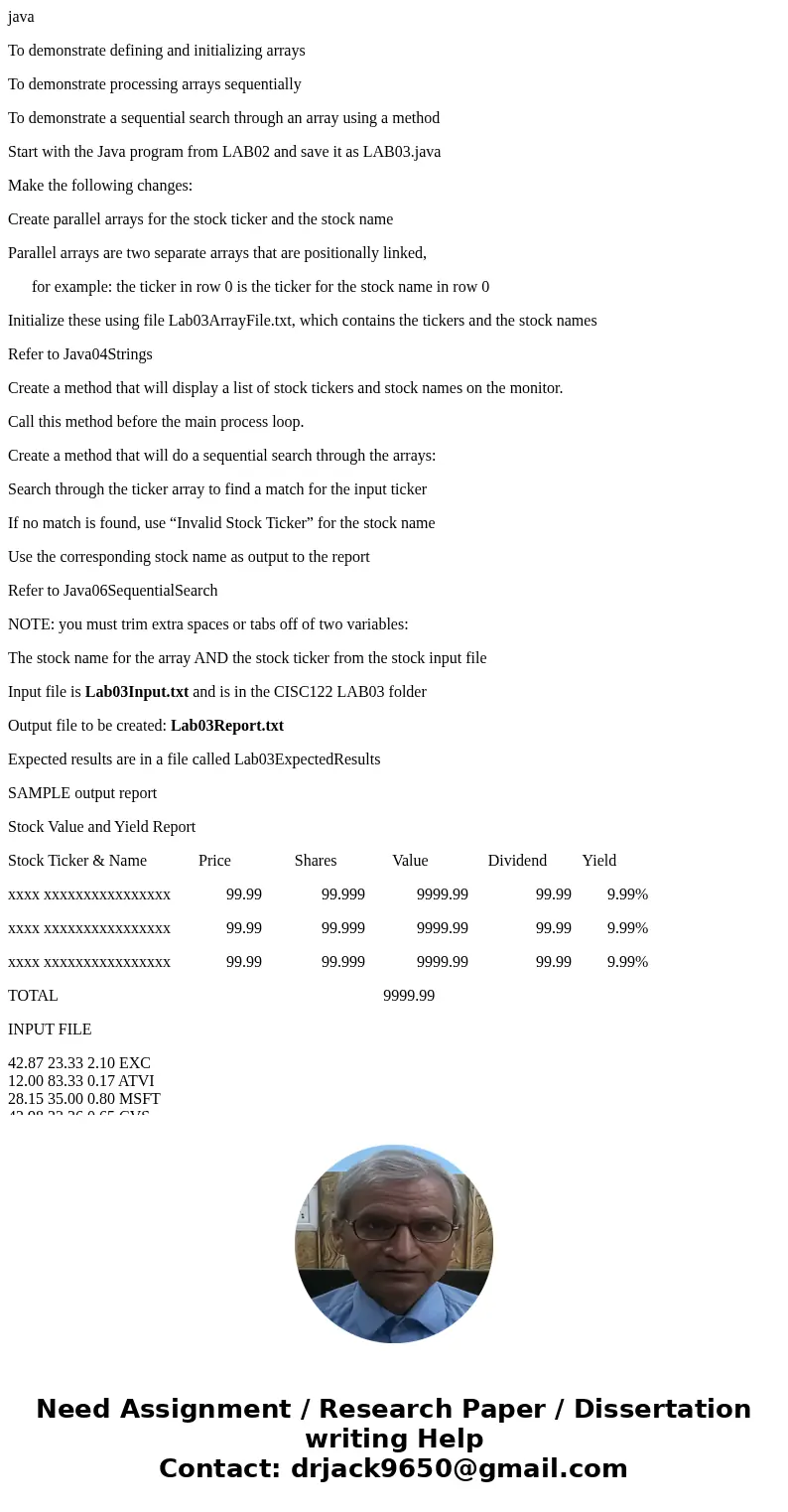 java To demonstrate defining and initializing arrays To demonstrate processing arrays sequentially To demonstrate a sequential search through an array using a m java To demonstrate defining and initializing arrays To demonstrate processing arrays sequentially To demonstrate a sequential search through an array using a m