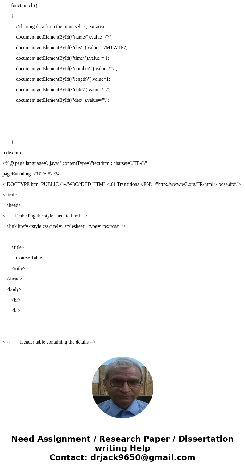 Need 3 separate files (HTML, CSS, and Javascript -DO NOT COMBINE IN ONE FILE) to create the below class catalog maintenance application: What this application s Need 3 separate files (HTML, CSS, and Javascript -DO NOT COMBINE IN ONE FILE) to create the below class catalog maintenance application: What this application s