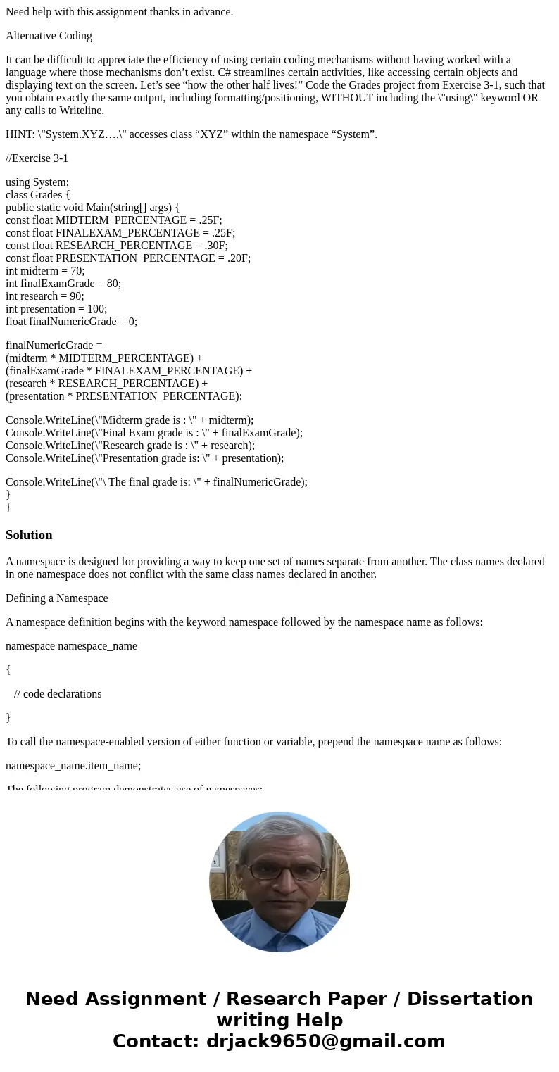 Need help with this assignment thanks in advance. Alternative Coding It can be difficult to appreciate the efficiency of using certain coding mechanisms without Need help with this assignment thanks in advance. Alternative Coding It can be difficult to appreciate the efficiency of using certain coding mechanisms without