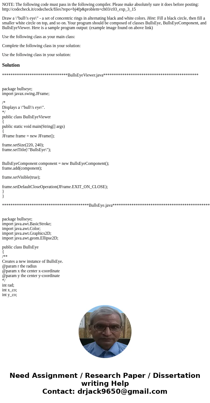 NOTE: The following code must pass in the following compiler. Please make absolutely sure it does before posting: http://codecheck.it/codecheck/files?repo=bj4fp NOTE: The following code must pass in the following compiler. Please make absolutely sure it does before posting: http://codecheck.it/codecheck/files?repo=bj4fp