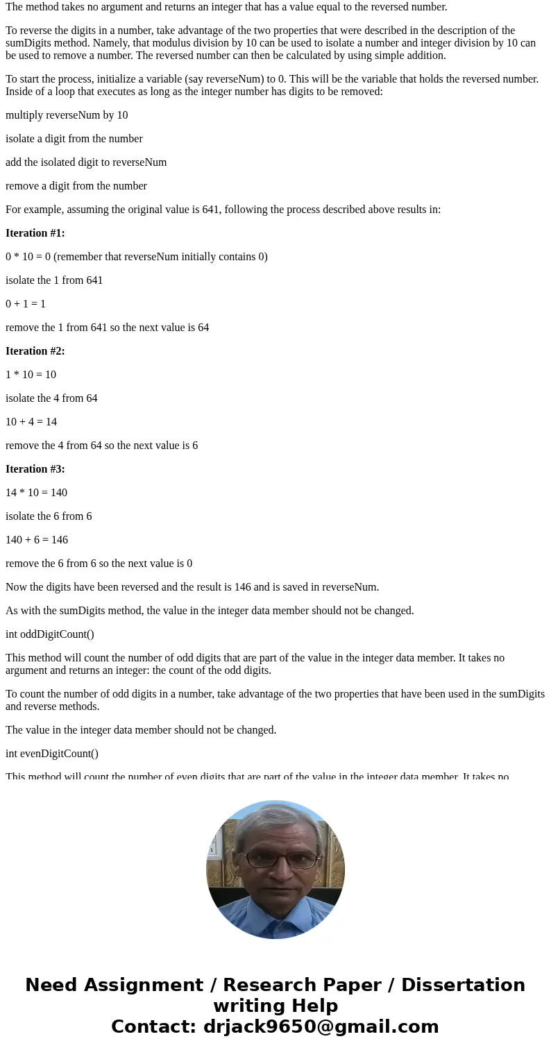 Overview For this assignment, implement and use the methods for a class called myInt. myInt class The myInt class is used to represent a non-negative integer an Overview For this assignment, implement and use the methods for a class called myInt. myInt class The myInt class is used to represent a non-negative integer an