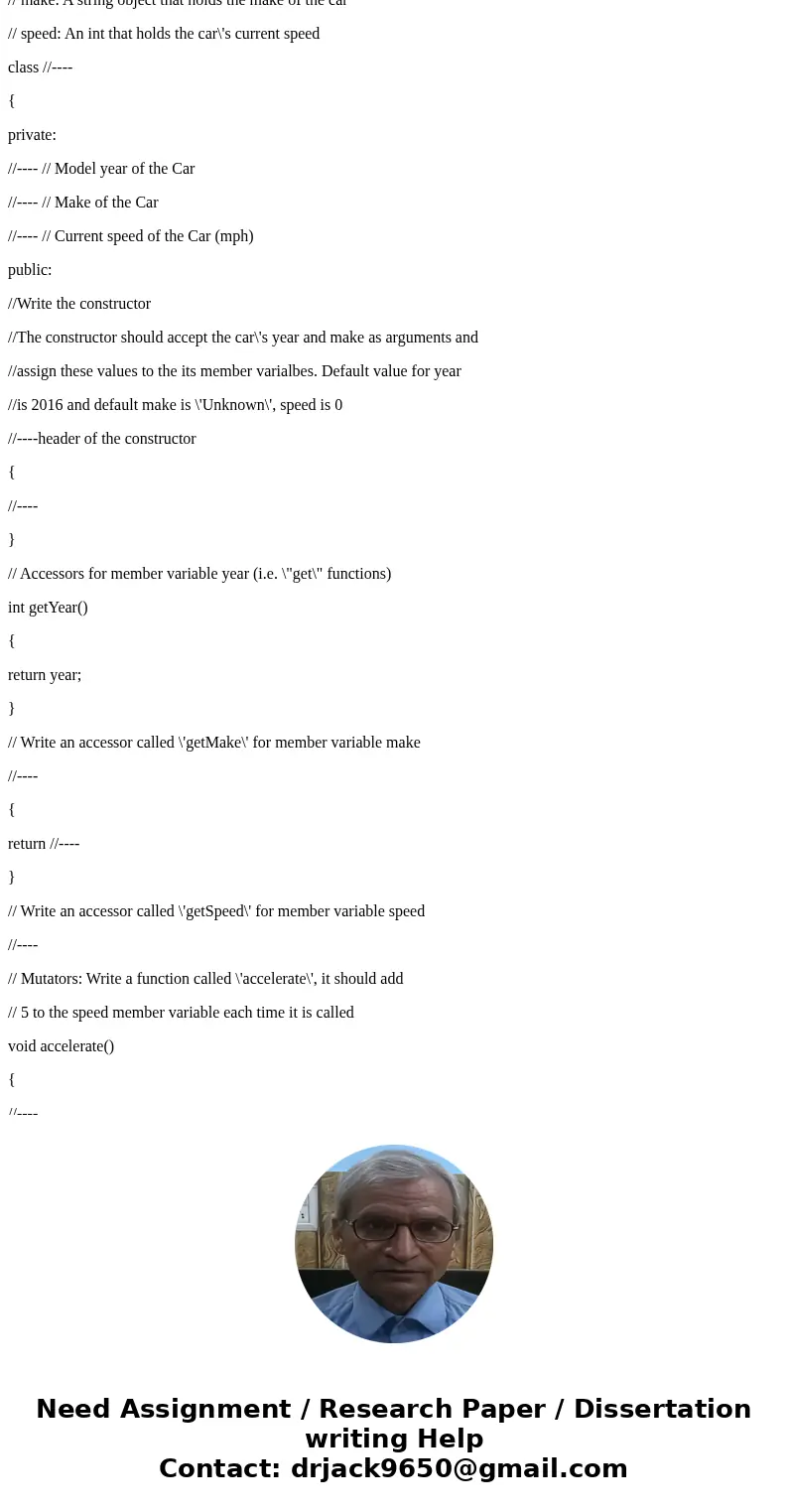 Part II: Programming 1. Read the code skeleton at the bootom and add your own code according to the comments. 2. For this lab, if your program runs correctly, i Part II: Programming 1. Read the code skeleton at the bootom and add your own code according to the comments. 2. For this lab, if your program runs correctly, i