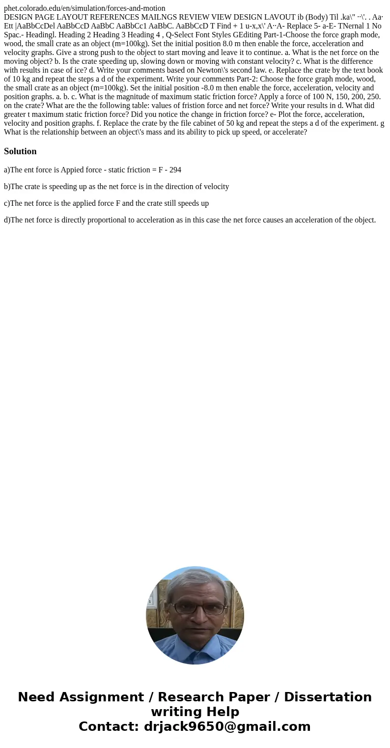 phet.colorado.edu/en/simulation/forces-and-motion DESIGN PAGE LAYOUT REFERENCES MAILNGS REVIEW VIEW DESIGN LAVOUT ib (Body) Til .ka\ phet.colorado.edu/en/simulation/forces-and-motion DESIGN PAGE LAYOUT REFERENCES MAILNGS REVIEW VIEW DESIGN LAVOUT ib (Body) Til .ka\