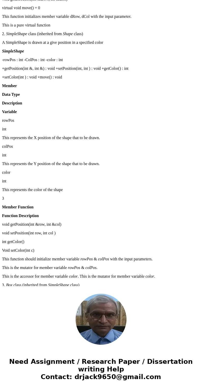 Please make the complete program, distinguishing between each class and header file. I have two .cpp files already and one .h Section 1: Project Objectives By g