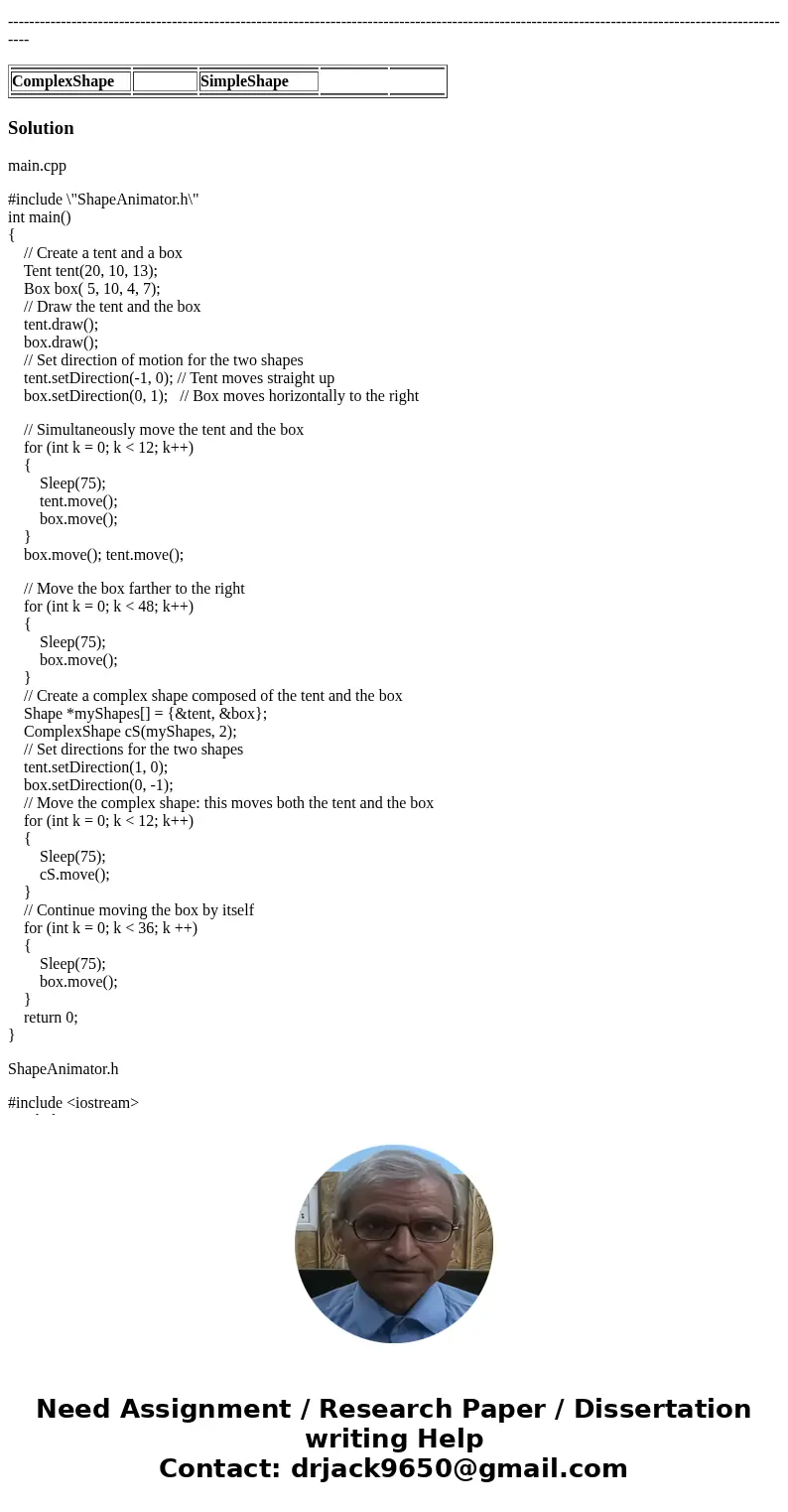 Please make the complete program, distinguishing between each class and header file. I have two .cpp files already and one .h Section 1: Project Objectives By g