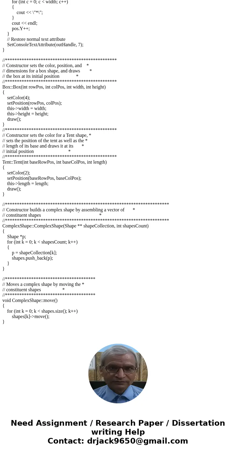 Please make the complete program, distinguishing between each class and header file. I have two .cpp files already and one .h Section 1: Project Objectives By g