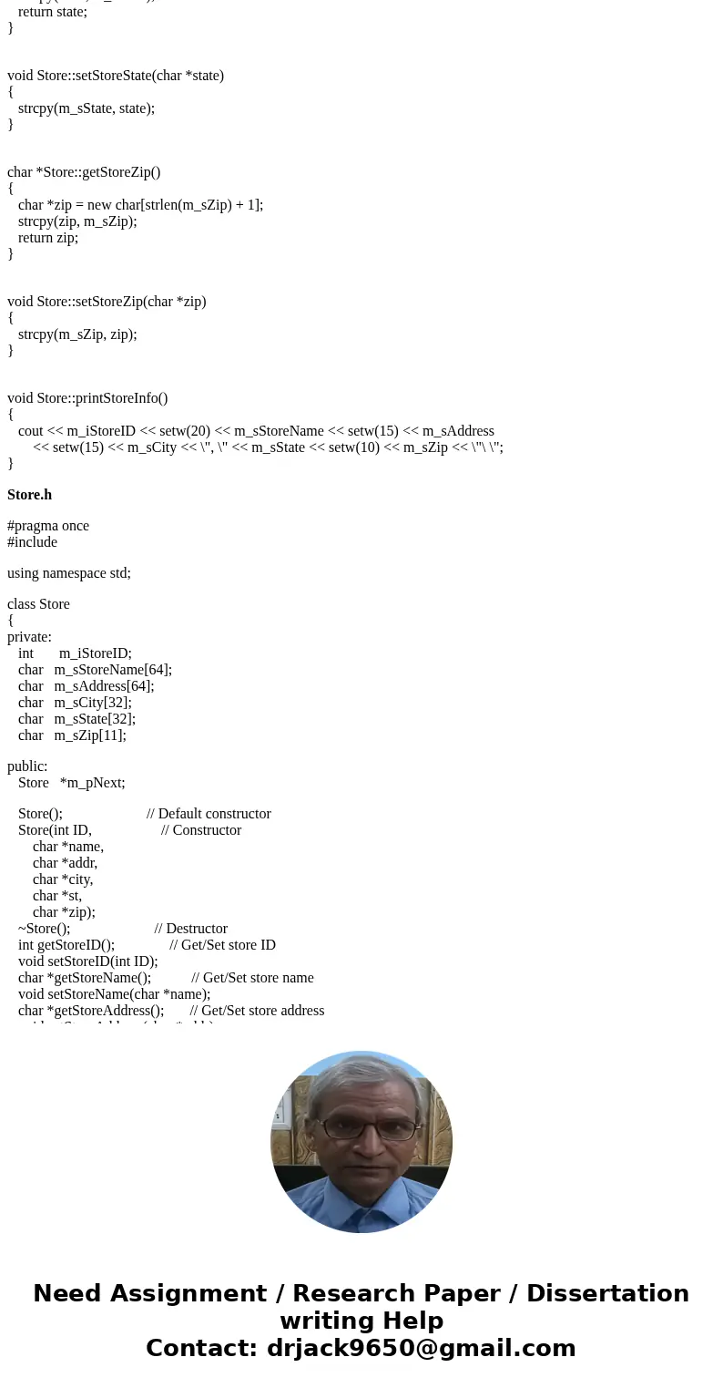 Programming Assignment Error I am suppose to be able to create a list of customer stores for each employee in the database. However, I have followed most of the