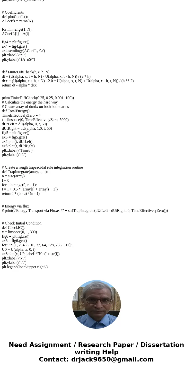 Python plots: I have this script for a project. However, when I run the script the plots are not showing. How do I get the plots to display? from math import pi