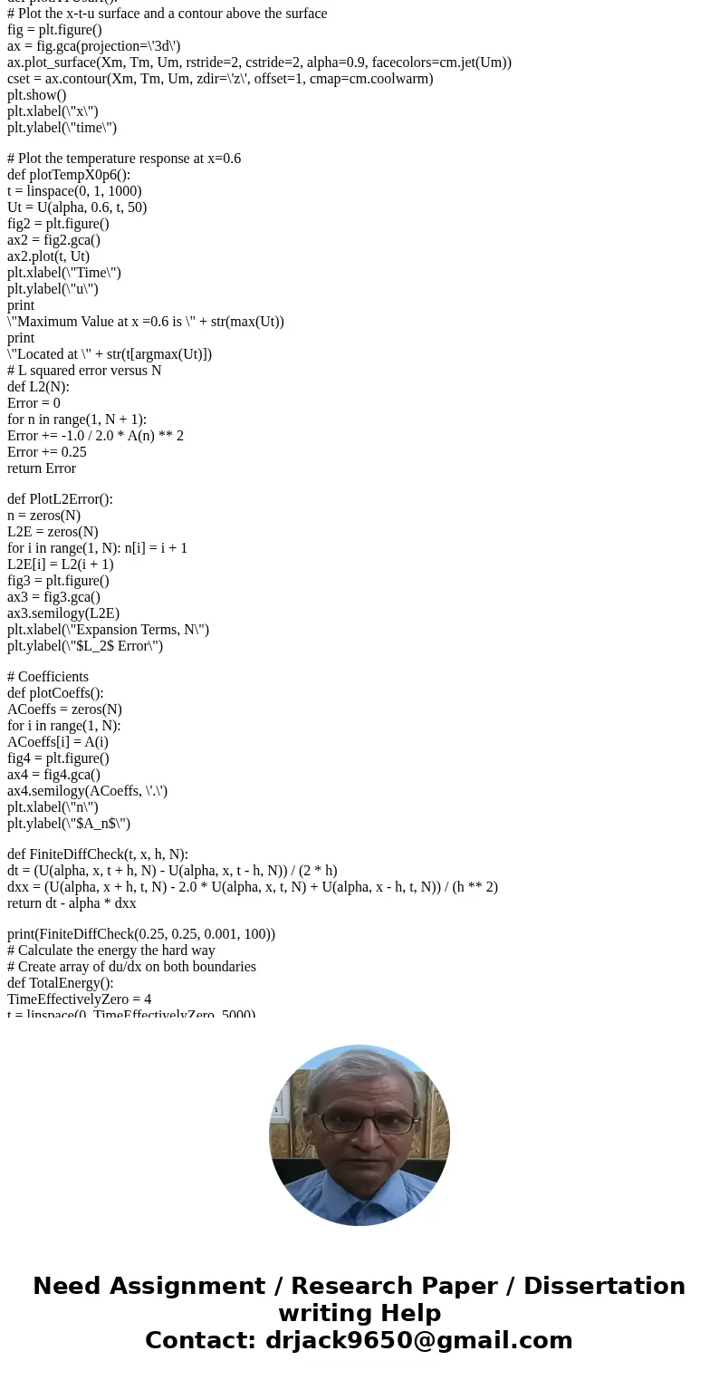 Python plots: I have this script for a project. However, when I run the script the plots are not showing. How do I get the plots to display? from math import pi
