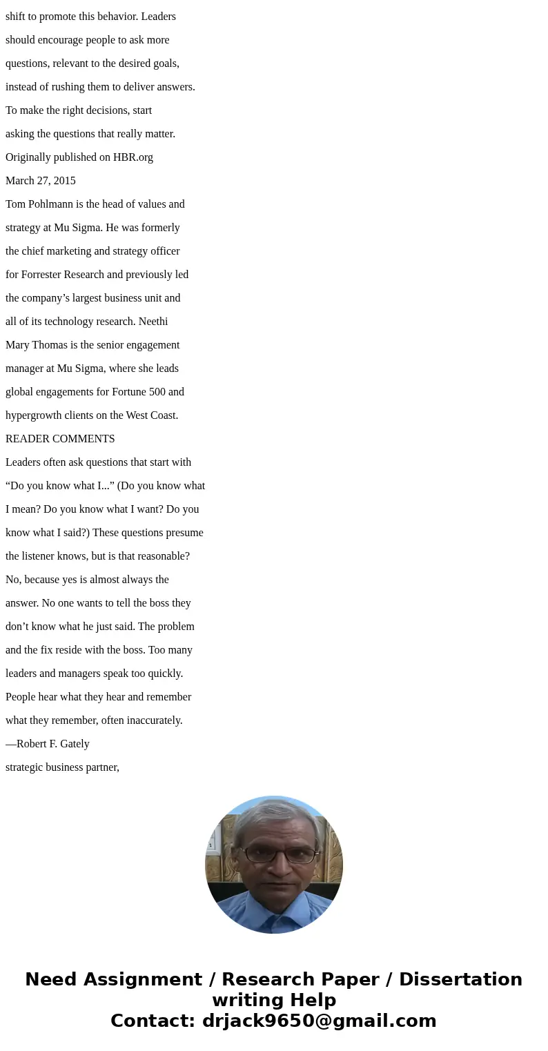. Read the article summarize the article (1 paragraph) answer how this article relates to the class material? (1-2 paragraphs) critic the article - what is lack . Read the article summarize the article (1 paragraph) answer how this article relates to the class material? (1-2 paragraphs) critic the article - what is lack