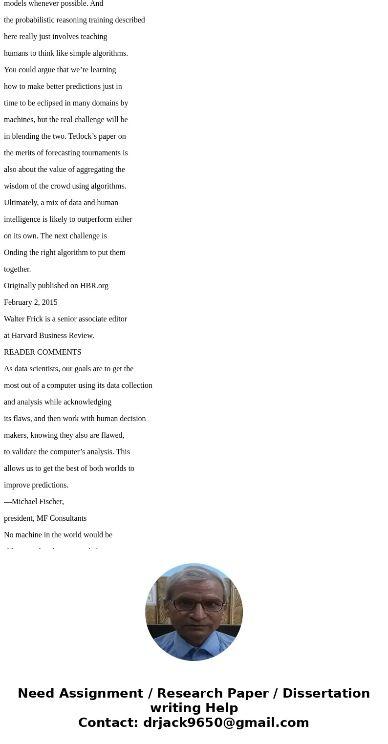 . Read the article summarize the article (1 paragraph) answer how this article relates to the class material? (1-2 paragraphs) critic the article - what is lack . Read the article summarize the article (1 paragraph) answer how this article relates to the class material? (1-2 paragraphs) critic the article - what is lack