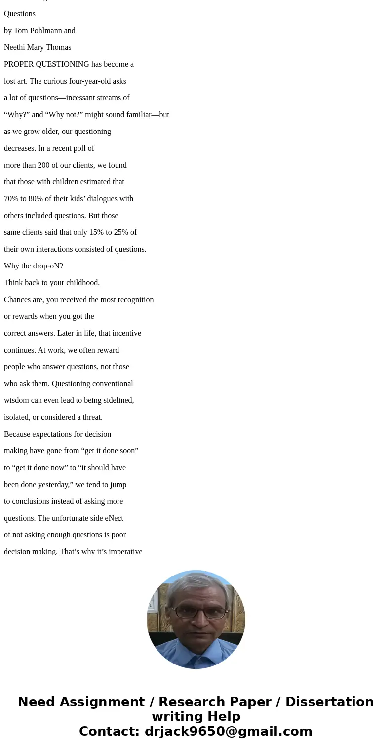 . Read the article summarize the article (1 paragraph) answer how this article relates to the class material? (1-2 paragraphs) critic the article - what is lack . Read the article summarize the article (1 paragraph) answer how this article relates to the class material? (1-2 paragraphs) critic the article - what is lack