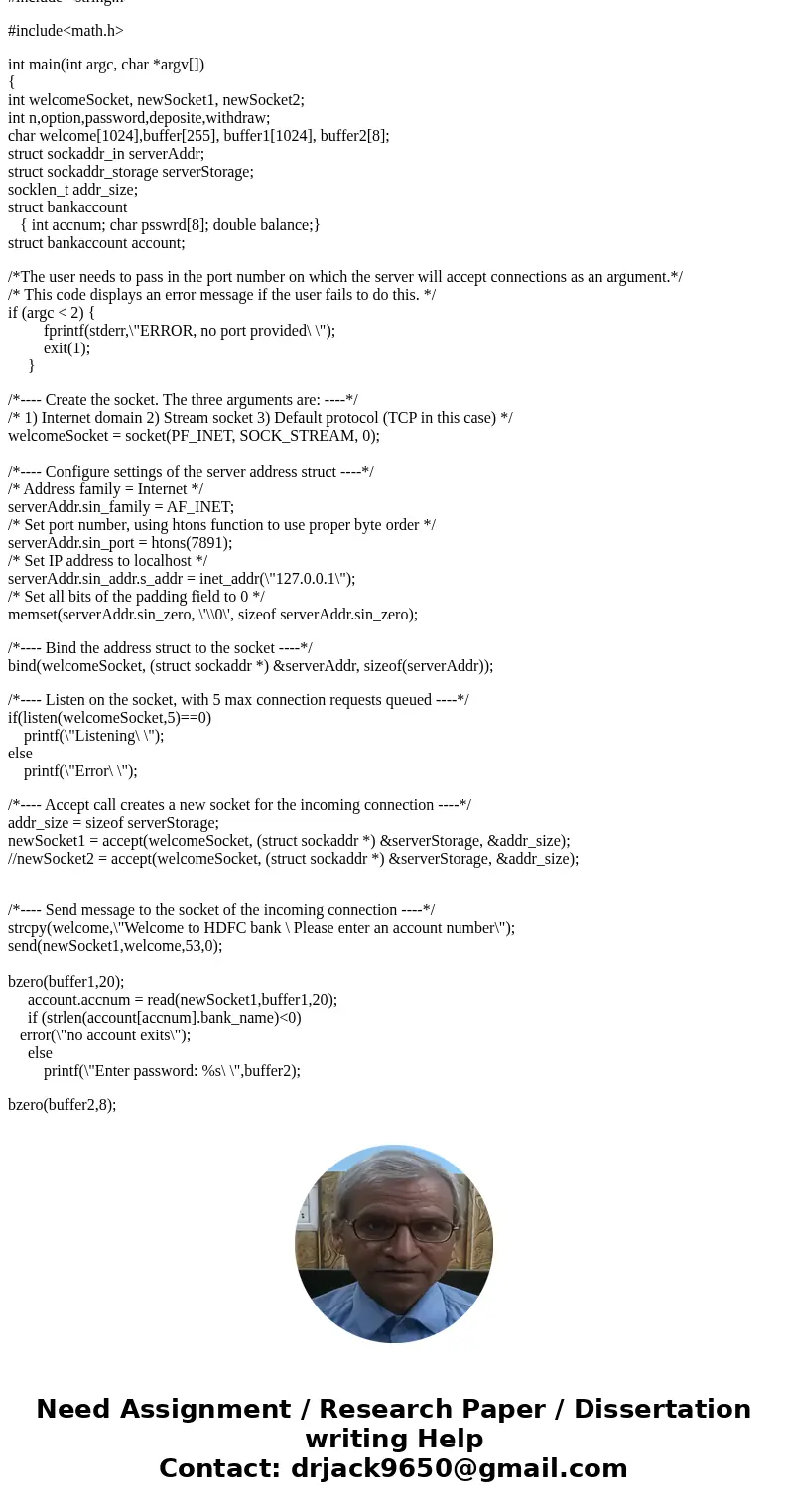 Repost: can someone help me with this assignemnt? I can write a basic c program to do the following but I dont know how to implement to server and stuff. I need Repost: can someone help me with this assignemnt? I can write a basic c program to do the following but I dont know how to implement to server and stuff. I need