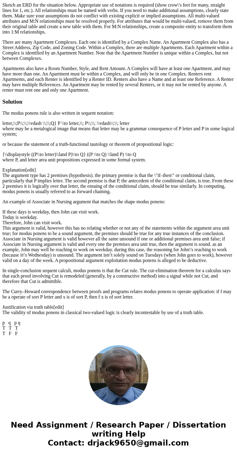 Sketch an ERD for the situation below. Appropriate use of notations is required (show crow\'s feet for many, straight lines for 1, etc.). All relationships must Sketch an ERD for the situation below. Appropriate use of notations is required (show crow\'s feet for many, straight lines for 1, etc.). All relationships must