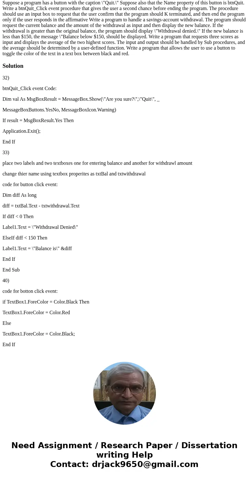 Suppose a program has a button with the caption \  Suppose a program has a button with the caption \
