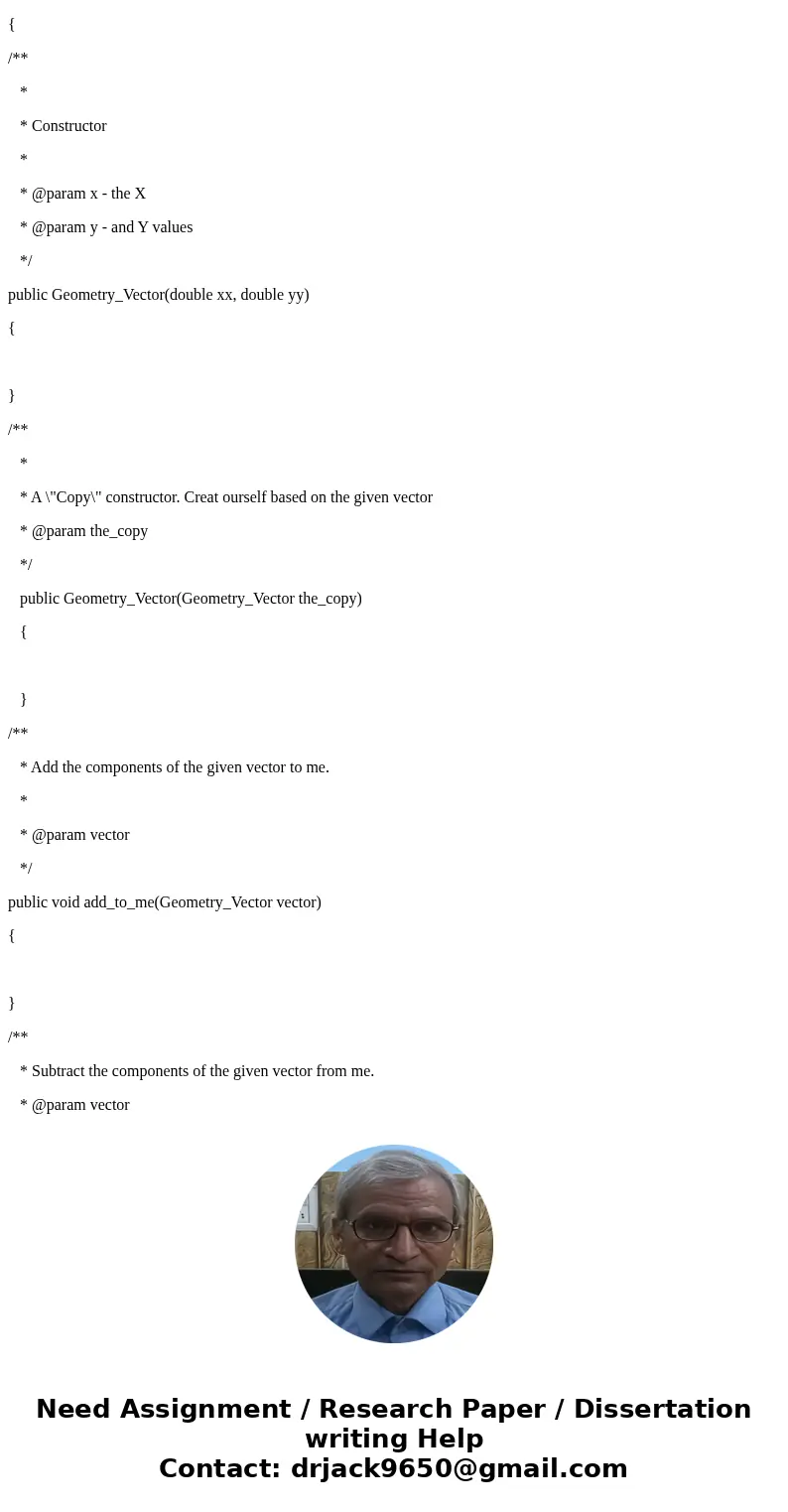 The Geometry_Vector class is the mathematical \ The Geometry_Vector class is the mathematical \