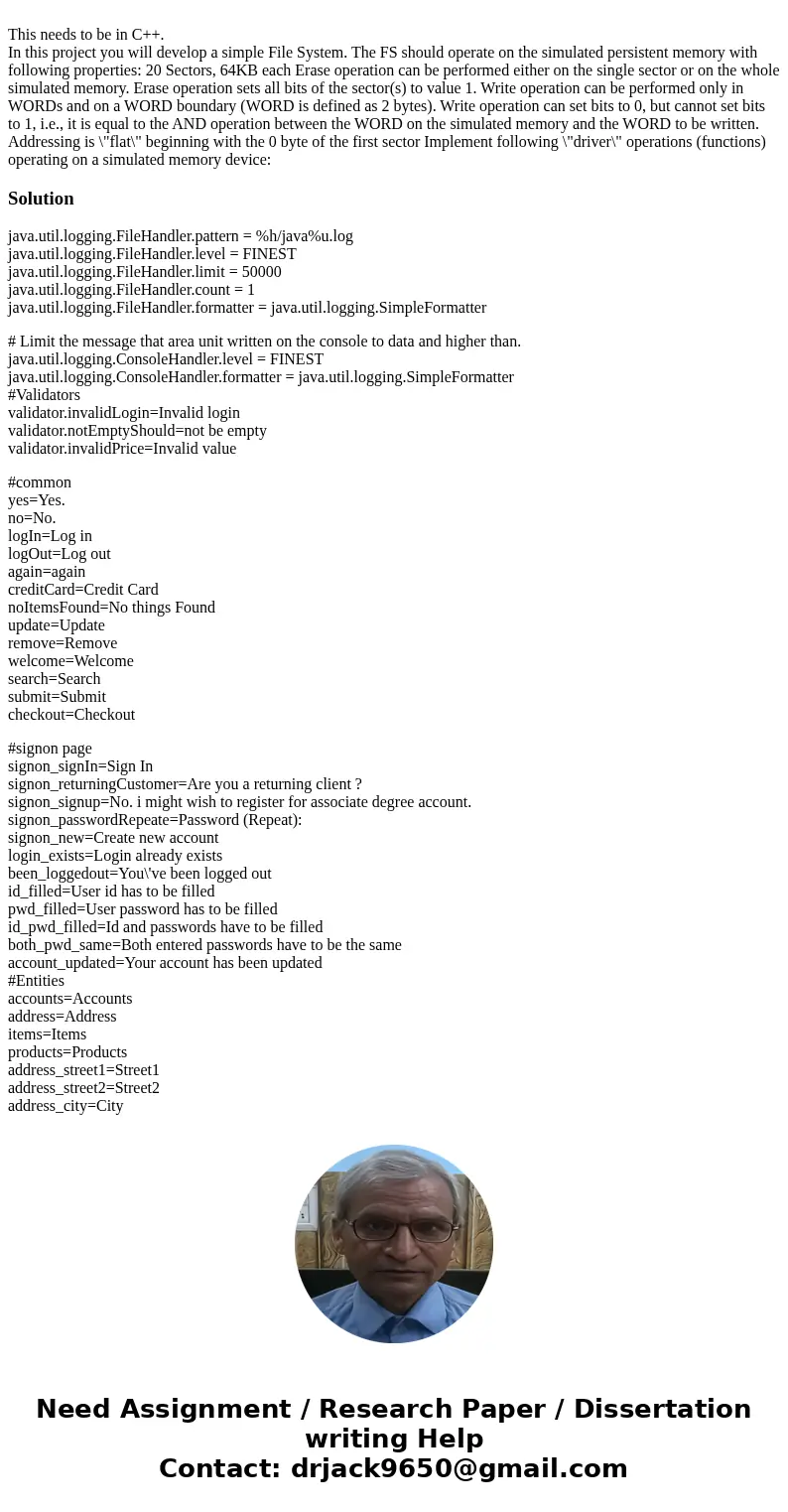 This needs to be in C++. In this project you will develop a simple File System. The FS should operate on the simulated persistent memory with following propert  This needs to be in C++. In this project you will develop a simple File System. The FS should operate on the simulated persistent memory with following propert