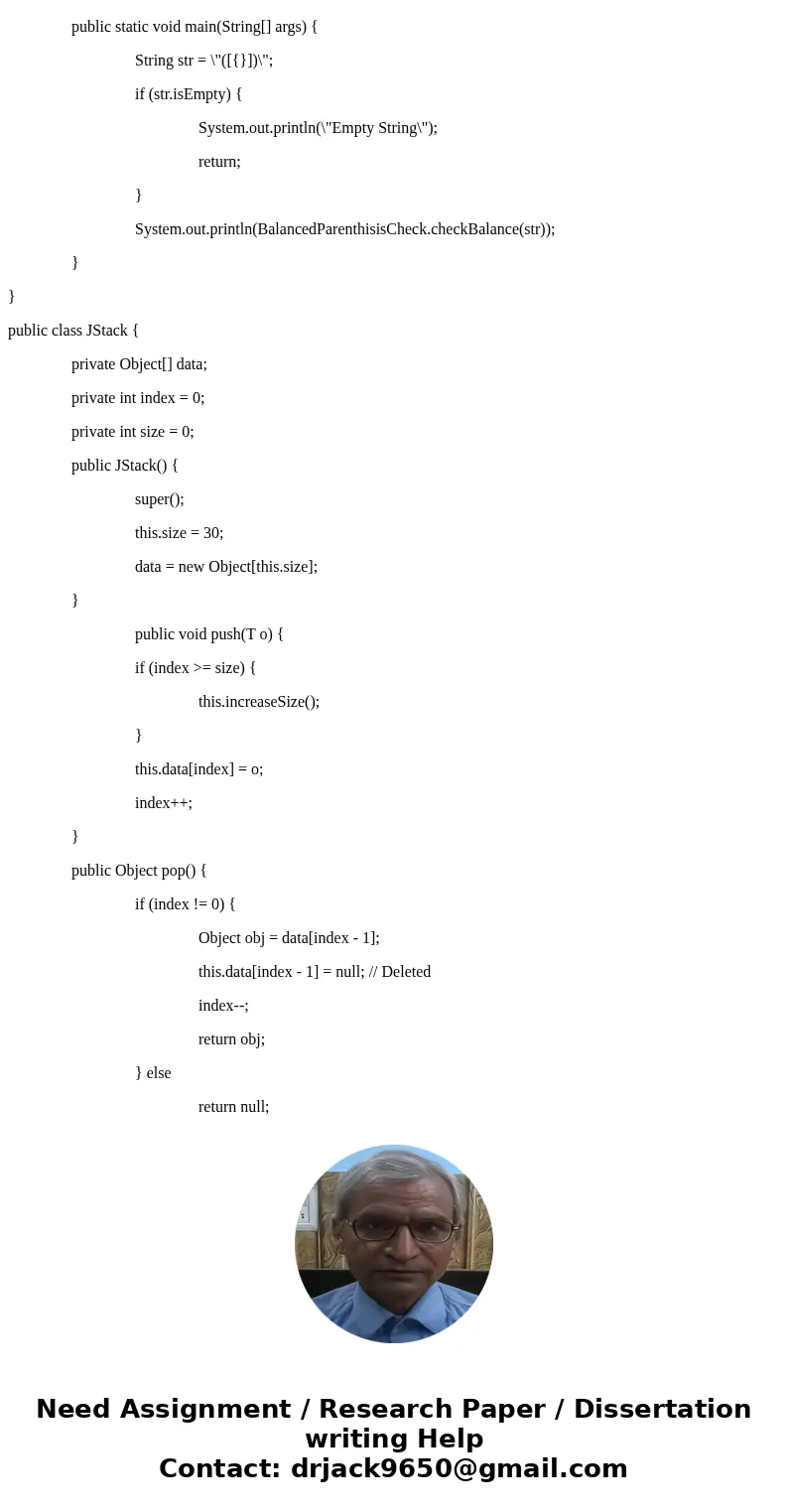 Using an appropriate data structure write a program that makes sure a JAVA program’s grouping symbols match correctly. These are symbols like parentheses( ), cu Using an appropriate data structure write a program that makes sure a JAVA program’s grouping symbols match correctly. These are symbols like parentheses( ), cu