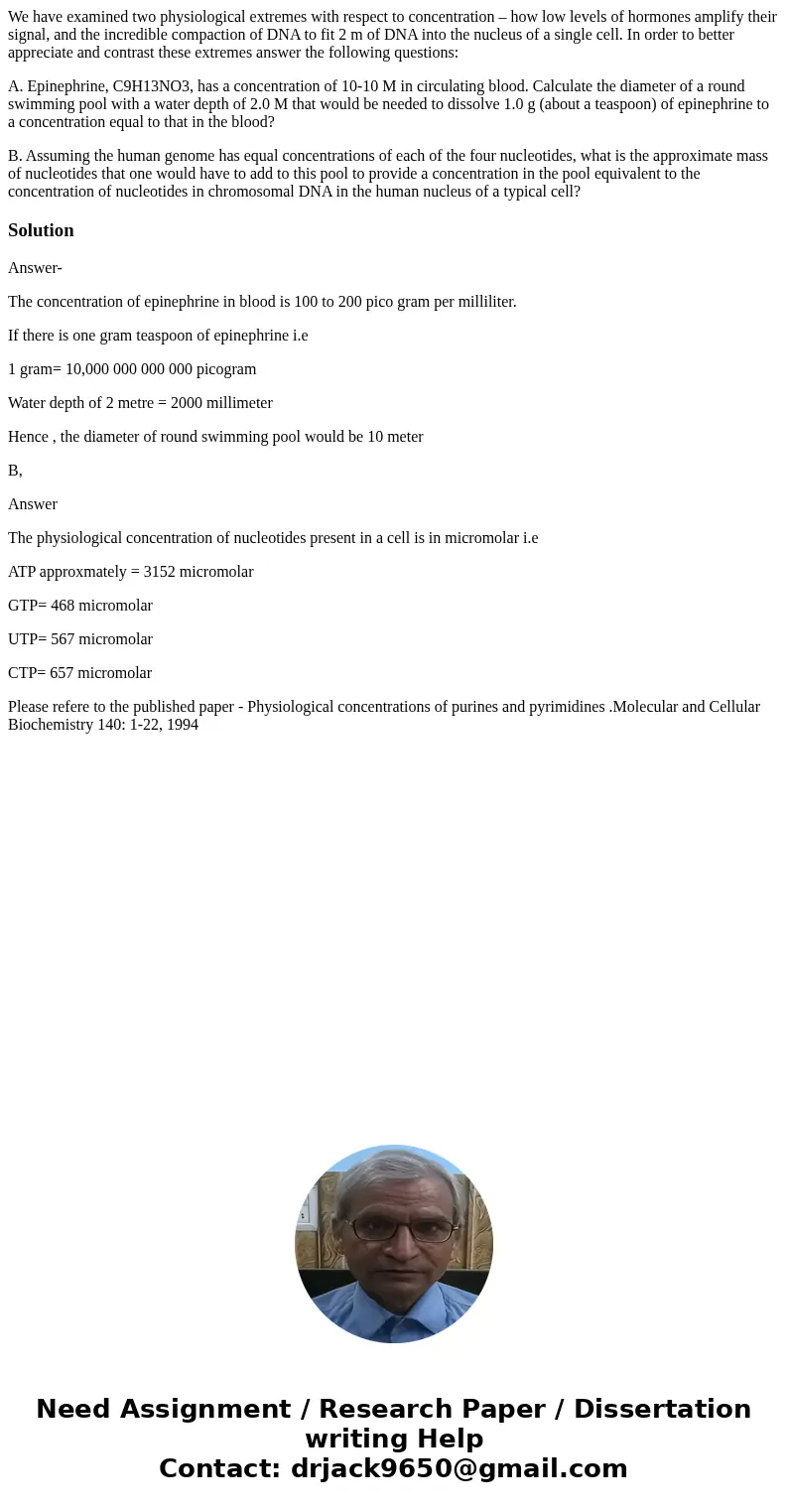 We have examined two physiological extremes with respect to concentration – how low levels of hormones amplify their signal, and the incredible compaction of DN We have examined two physiological extremes with respect to concentration – how low levels of hormones amplify their signal, and the incredible compaction of DN